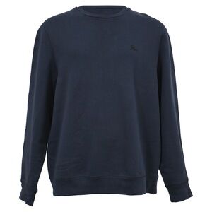 Burberry Navy Blue Crew Neck Sweater